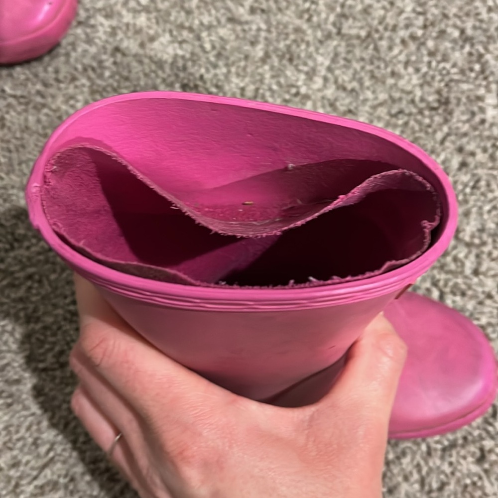 Pink Toddler Hunter Rain Boots Size 7 - Picture 8 of 8